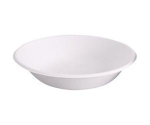 Coupelle en canne à sucre, rond, 400 ml, blanc