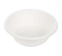 Coupelle en canne à sucre, rond, 500 ml, blanc