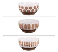 Coupelle Lindos 12 cm (lot de 3) - Table Passion - Marron - Faïence Marron G