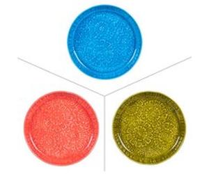 Coupelle ronde 30 cm Pop Flower (1 modèle aléatoire) - Table Passion - Multicolore - Métal Multicolore G