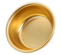 Coupelle Ronde en Aluminium pour Sauce Soja, Trempette et Confiture | Bords Lisses et Base Stable, Format Compact Doré, Adaptée au Buffet, aux Repas Familiaux et Restaurants