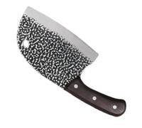 Couperet à Viande Chinois 25,5x15,8x9cm en Acier au carbone | Manche Plastique Ergonomique, Entretien Facile, pour Préparation Alimentaire à Maison
