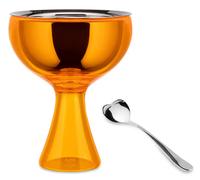 Coupes à glace BIG LOVE, avec cuillère, orange, Alessi