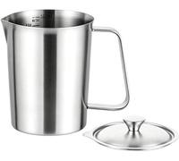 Coupes de taille en métal - Coupe de taille en acier inoxydable - Cuisson et cuisson - Double échelle de distribution - 500 ml - Argent