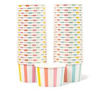 Coupes en Papier MATICAN pour Glaces, 50 unités de 160 ml, Bols Jetables pour Desserts Chauds ou Froids, Fournitures de Fête pour Sundae et Yaourt Glacé