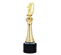 Coupes Trophées Trophée en métal doré Souvenirs de célébration d'anniversaire d'entreprise Trophée de la soirée de Remise des Prix 5, 10, 15, 20, 30, 40, 50, 60 trophées Personnalisables