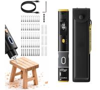 Coupeur à ultrasons sans fil, vibration 40 kHz et 2 modes de coupe | Comprend 50 lames de rechange,for l'impression 3D,le travail du bois,les modules de modèles,le prototypage et le bricolage