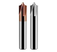 Coupeur d' à rayon R1/R2/R3, fraise quart de cercle for aluminium/bois, outil d'arrondi de bricolage(R4.5x12Dx75L,For aluminum)