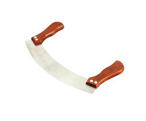 Coupeur de Nougat Arqué 24x10x1,6cm en Acier Inoxydable | Double Poignée, Portionnement Facile, pour Bonbons et Blocs de Fromage, la Cuisine ou Boutique