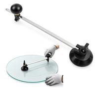 Coupeuse de Verre Circulaire Coupeur de boussoles en verre 6 roues pour carreaux de céramique en verre Outil de Coupe de Cercle Réglable de Type Boussole Avec Ventouse (60cm)