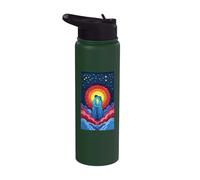 Couple romantique infini ensemble amour nuages mariée âmes Stainless Steel Insulated Water Bottle