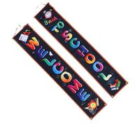 Couplet de Bienvenue Bienvenue à L'école Présent Rentrée Bannière | Décoration de Drapeau de Porte, Panneau Mural de Porte, Rideau Scolaire Couleur Aléatoire