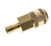 Coupleur d'air DN 19 en laiton Douille 19 mm Colonne de tuyau Double obturation