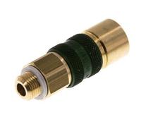 Coupleur d'air en laiton DN 5 à code vert Prise femelle G 1/8 pouce mâle