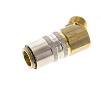 Coupleur de moule en laiton DN 9 Douille G 3/8 pouce filetage mâle 45-deg