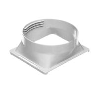 Coupleur de tuyau d'échappement carré AC - Connecteur de tuyau de climatiseur portable en ABS 18 x 15 cm | Adaptateur de sortie carré pour systèmes de conduits de ventilation de 150 mm et 5,9 pouces |