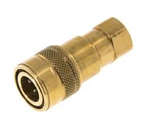 Coupleur hydraulique DN 5 en laiton Embout G 1/8 pouce filetage femelle ISO 7241-1 B D 10.9mm