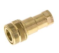 Coupleur hydraulique DN 6.3 en laiton Embout 1/4 pouce femelle NPT Filets ISO 7241-1 B D 14.2mm