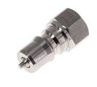 Coupleur hydraulique en acier inoxydable DN 6.3 Bouchon G filetage femelle 1/4 pouce ISO 7241-1 B D 14.2mm