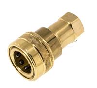 Coupleur hydraulique en laiton DN 12.5 Embout G 1/2 pouce filetage femelle ISO 7241-1 B D 23.5mm