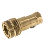Coupleur hydraulique en laiton DN 6.3 Embout G 1/4 pouce filetage femelle ISO 7241-1 B D 14.2mm