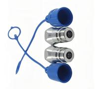 Coupleur hydraulique mâle à connexion rapide 1,27 cm NPT type Poppet anti-fuite pour équipement agricole et tracteur Bleu