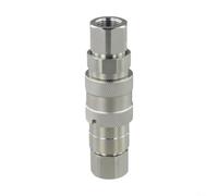 Coupleur Hydraulique pour plateau Plat NPT 3/8" Fuite Coupleur((G3/8)) | Acier galvanisé , verrouillage par bille, étanchéité parfaite, pour systèmes haute pression, montage rapide