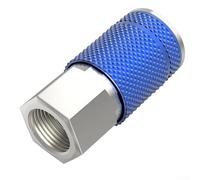 Coupleur Pneumatique 1/4 NPT Usage Atelier Auto | Changement rapide d'outils, manchon ergonomique, réduit les déconnexions, idéal atelier auto
