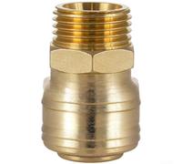 Coupleur pneumatique en laiton à connexion rapide 6,35 mm pour raccord de tuyau d'air BSP, adaptateur de connecteur de ligne d'air pour compresseur et outils pneumatiques, construction en cuivre doré