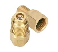 Coupleur Rapide Clim pour voiture pour r1234yf en Laiton Massif | Laiton massif , filetage 1/2" ACME RH, compatible pour r1234yf, valve amovible incluse, usage professionnel