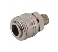Coupleur rapide Euro filetage pour tuyau air comprimé 1/4" BSP