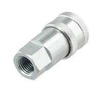Coupleur rapide hydraulique en acier au carbone pour Parker 6600 Faster AN, ISO7241-A haute pression NPT fileté raccord de tracteur, plaqué zinc (NPT1/4-femelle)
