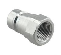 Coupleur rapide hydraulique en acier au carbone pour Parker 6600 Faster AN, ISO7241-A Raccord de tracteur fileté NPT haute pression, plaqué zinc (NPT3/8-mâle)
