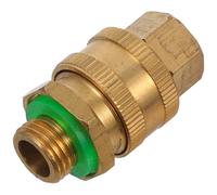 Coupleur Rapide pour Pulvérisateur Haute Pression M14 X 1,5 en Laiton | Connexion Sûre, Compatible Haute Pression, Usage Agricole, pour Tuyaux D’entrée et Sortie, Couleur Or