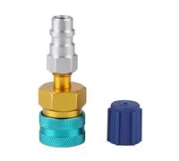 Coupleur Rapide, QC1234L + 13LS5V1 Coupleur Rapide Côté Bas de Voiture Réfrigérant AC Remplacement de Connecteur de Liquide Fluoré pour R1234YF pour r1234yf,raccord adaptateur r1234yf,r1234yf quick co