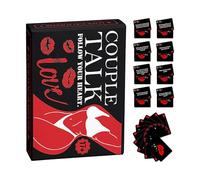 Coupons rouge rose pour couples, coupons romantique - 50 coupons portables - Carte de vœux d'anniversaire de jeux de cartes de deck dédiée aux couleurs vives