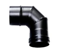 Courbe 90 ° DN 80 émaillé, peint à 600 degrés, pour granulés ou poêle à bois. tuyau en acier émaillé noir à 600 degrés CE, fabriqué en Italie