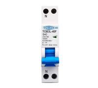 Courbe A type B RCBO 1P + N 10KA Disjoncteur automatique différentiel de courant résiduel avec protection contre les fuites de surintensité(B32A)