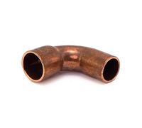 Courbe cuivre 90° mâle / femelle à souder - diamètre 35 mm BRICOZOR