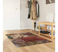Vidaxl Tapis Imprimé Crème 200 X 80 Cm Polyester Et Pvc