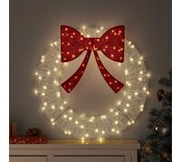 vidaXL Couronne avec 150 LED Blanc froid 120 cm Acrylique