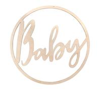 Couronne Bois "Baby", Fsc Mixcred, Ø30cm, Nature, À Suspendre, Boîte 1 Pce.