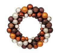 Couronne Boule de Noël 35cm Marron
