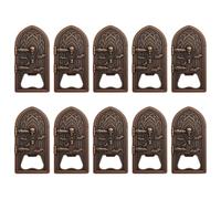 Couronne Cap Décapsuleur Lot de 10 | Conception de porte gothique en alliage de zinc avec relief de crâne texturé pour les réceptions d ' Halloween et les