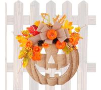 Couronne d'automne - Guirlande de récolte artificielle pour Halloween