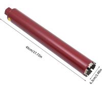 Couronne de carottage diamantée - Carotteuse - Ø 63 mm - Pour béton armé - Rouge bourgogne