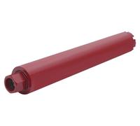 Couronne de carottage - Scie cloche - 63 mm - Béton armé/maçonnerie - Forage à l'eau - Filetage M22 - Profondeur de forage 40,6 cm - Rouge