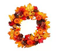 Couronne de citrouille d'automne - 50 cm