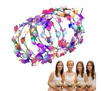 Couronne de Fleurs Lumineuse Bandeau Lumineux pour Femmes
