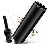 Couronne de Forage 132mm, SDS Max, L460mm, Sec/Humide Trépan Diamant 1¼"UNC | Forage à carotteuse anti-blocage & soudage laser, pour béton armé, maçonnerie, carreau, scie cloche, mèche carottier